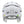 Back view of white Smith Optics Liberty ski helmet with adjustable dial and goggle strap