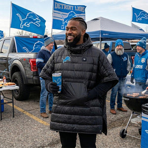 ActionHeat Detroit Lions Battery Heated Poncho