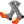 Pair of grey heated socks with battery pockets and heat zone graphics on the feet