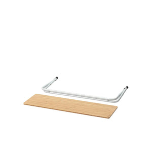 Snow Peak bamboo table top and folding metal legs