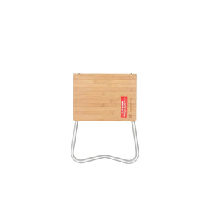 Snow Peak bamboo table top with metal legs