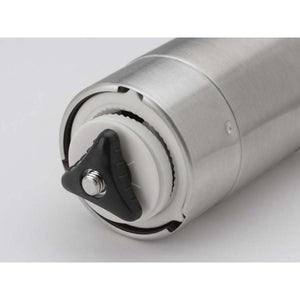Snow Peak stainless steel coffee grinder burr mechanism