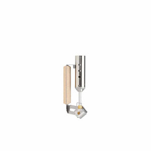 Snow Peak lantern torch attachment with metal burner and wooden handle