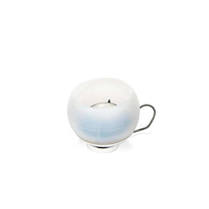 Snow Peak frosted glass lantern with wire handle