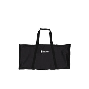 Black Snow Peak storage bag with carrying handles