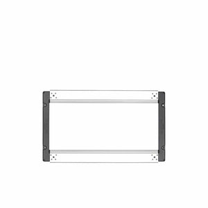 Snow Peak IGT frame with metal rails and black corner connectors