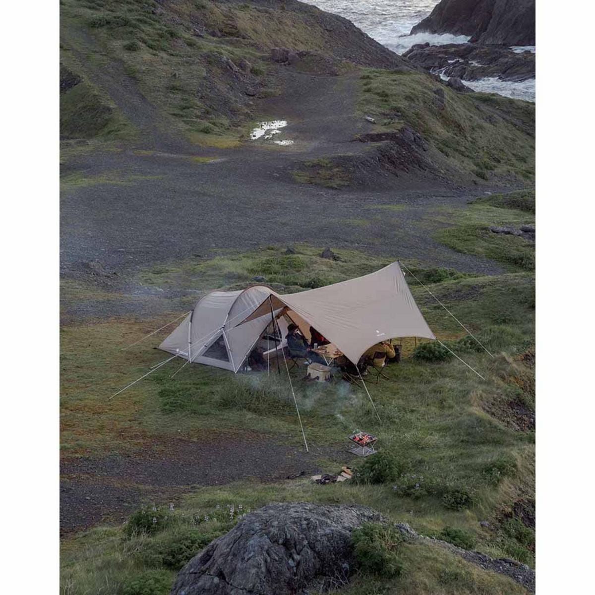 Snow Peak Land Nest Medium 4-person Tent & Tarp Set | The Warming