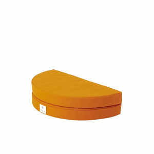 Snow Peak half moon shaped orange floor cushion