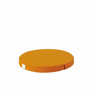 Snow Peak round orange floor cushion