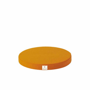 Round orange Snow Peak seat cushion
