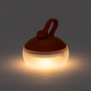 Snow Peak portable orange and white LED lantern