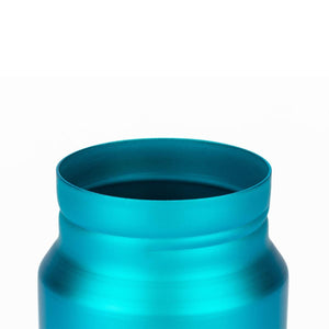 Teal Snow Peak metal bottle opening