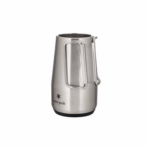 Snow Peak stainless steel mug with folding handle