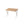 Rectangular bamboo camping table with silver metal folding legs