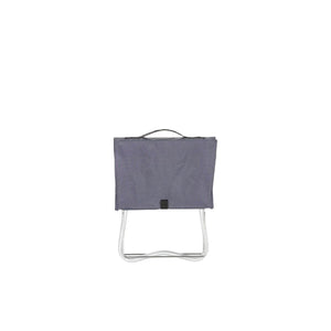 Snow Peak folding chair in grey with metal frame