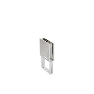 Snow Peak stainless steel folding stove in a closed position