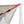 Red adjustable strap with black buckle attached to a tent pole and canopy