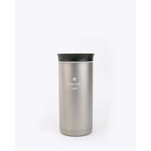 Snow Peak titanium tumbler with black lid