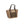 Snow Peak tan canvas tote bag with brown straps and front mesh pocket