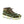 Snowline Hexa Spikes traction device attached to an olive green hiking boot