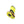 Yellow and grey winter boot with metal ice traction cleats attached to the sole