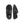 Pair of dark grey plush SnugToes slippers shown from top and side angles