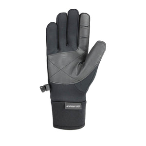 Seirus black glove with textured grey palm and wrist cuff