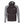 Stormr hooded jacket in black and grey with front zipper and side pockets