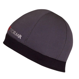 Stormr grey and black neoprene skull cap