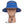 Sunday Afternoons blue sun hat with grey mesh ventilation and adjustable chin strap on a mannequin head