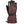 Swany burgundy leather ski glove with zipper pocket and adjustable wrist strap