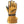 Swany tan leather ski glove with black trim and wrist strap