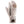 Swany white leather lobster claw mitten with zippered pocket and logo patch