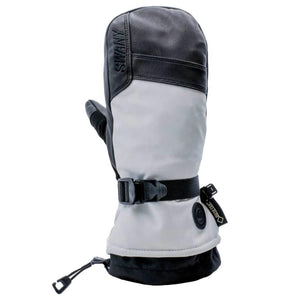 Swany grey and black Gore-Tex winter mitten with adjustable wrist strap