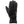 Swany black fleece glove with elastic wrist detail