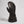 Black Swany leather mitten with wrist strap and zipper pocket