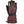 Swany burgundy leather ski glove with zipper pocket and adjustable wrist strap