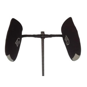 Bar Mitts black handlebar covers mounted on a bicycle handlebar