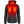 Black and red heated hoodie with visible glowing orange heating elements on chest and neck