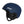 Navy blue POC ski helmet with ear pads and chin strap
