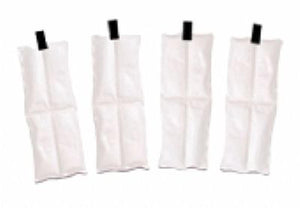 Four white KewlFit cooling inserts with black tabs