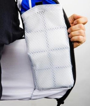 TechKewl cooling vest interior mesh pocket for ice pack