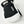 Hestra black and white leather mitten with logo