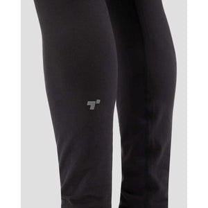 Black Terramar leggings with brand logo on the lower leg