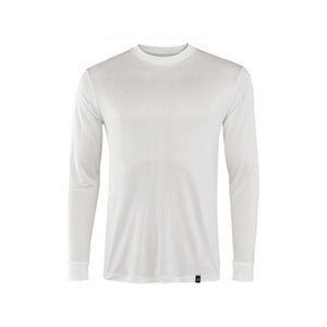 Terramar white long sleeve crew neck base layer shirt