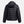 Back view of black Under Armour hooded puffer jacket