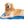 Golden Retriever lying on a blue Cool Care Technologies self cooling cushion