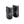 Two black Therm-ic C-Pack 1300 battery packs for heated apparel