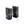 Two black Therm-ic C-Pack 1300 battery packs with metal clips and power buttons
