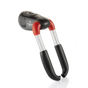 Therm-ic boot dryer with black and red plastic housing and flexible spring arms